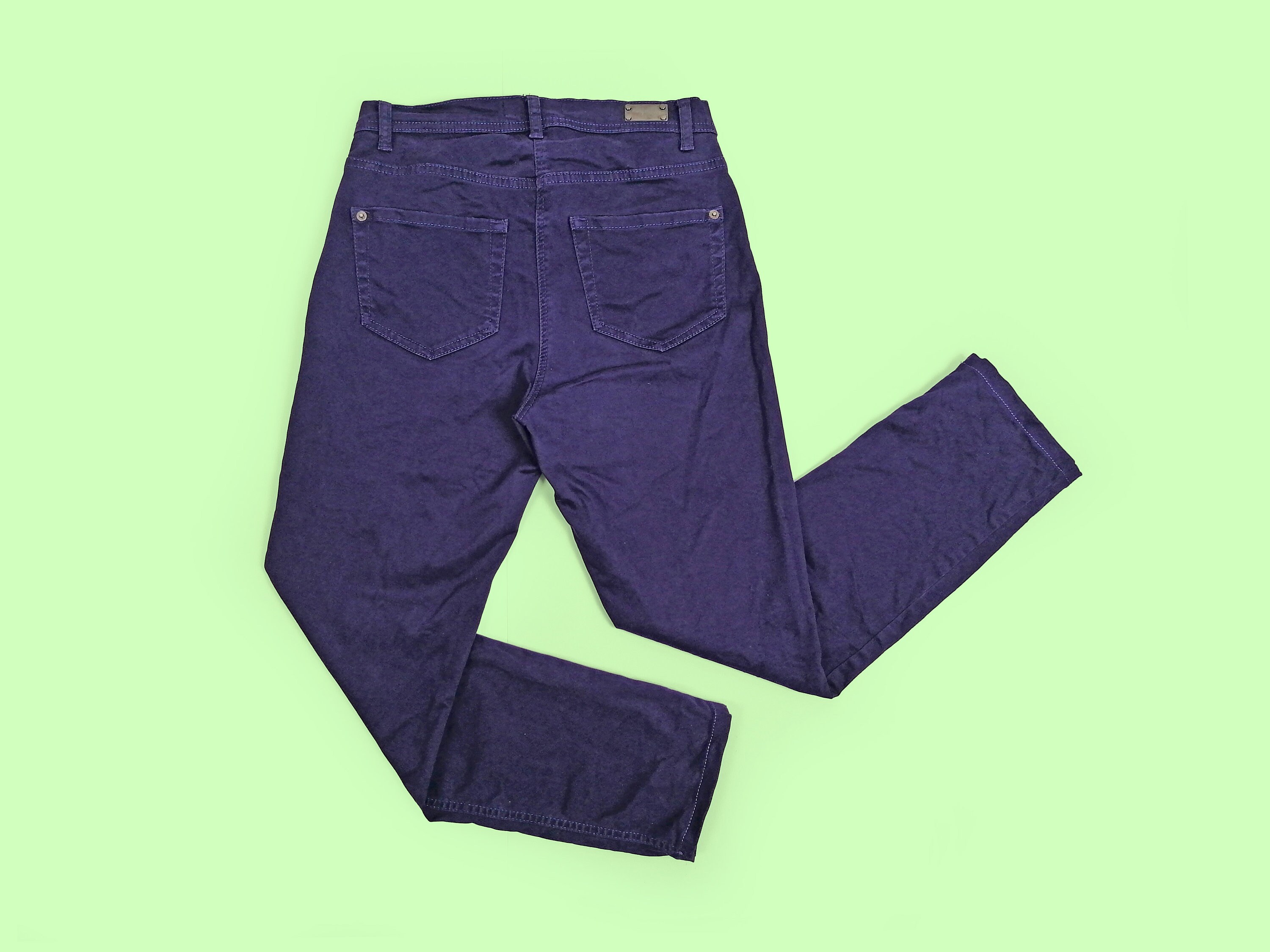 Y2K BETTY BARCLAY Indigo Purple Jeans Straight Leg -