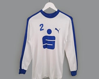 PUMA Vintage 80-tals fotbollströja #2 fotbollströja långärmad nummer 2 tillverkad i Österrike - storlek M