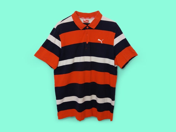 Puma striped on sale polo shirt