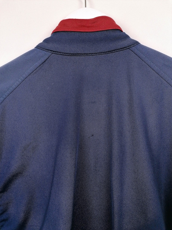 NIKE Vintage 90's Track Jacket Sleeve Spell-out Logo Navy