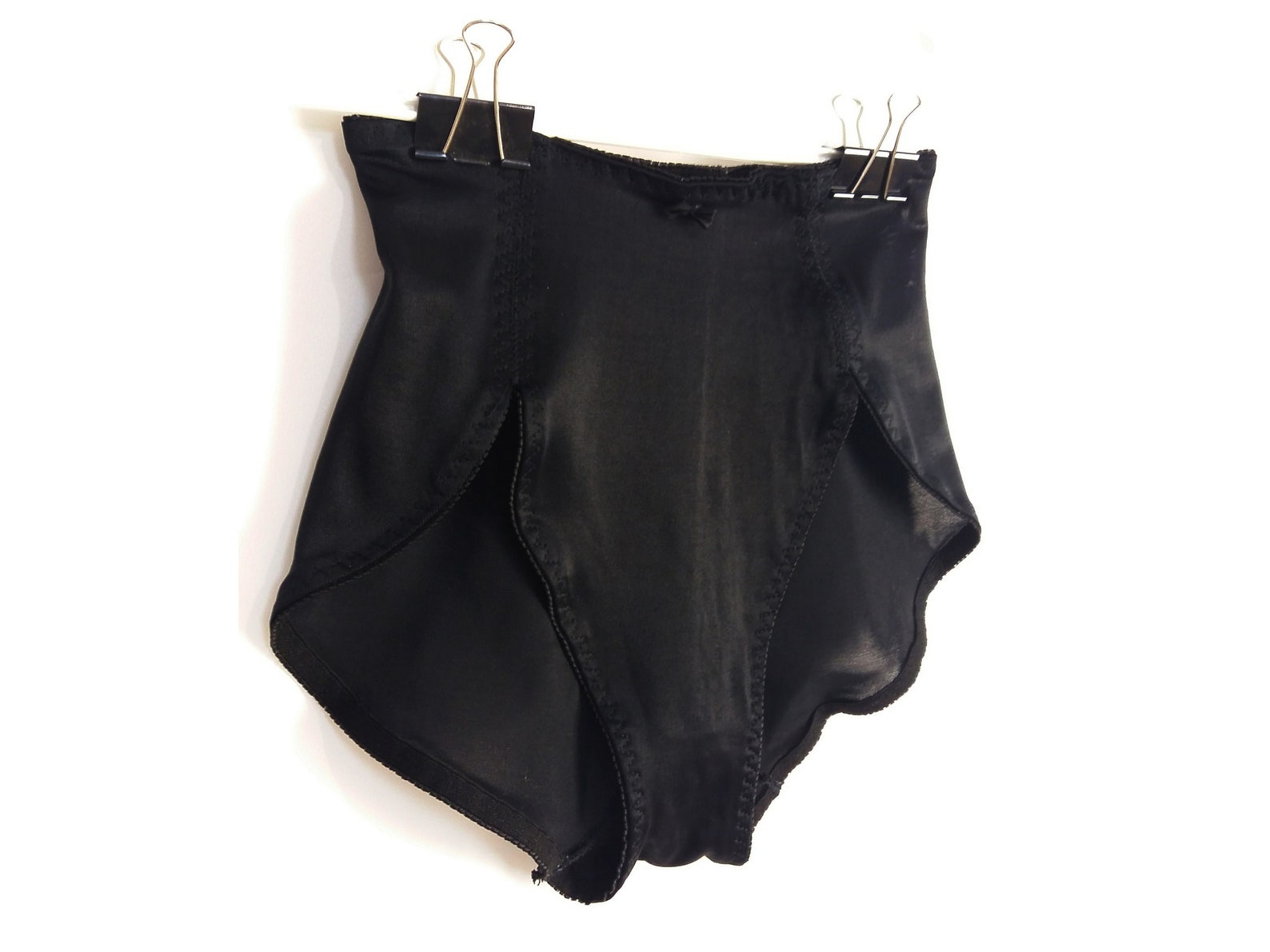Vintage 80's High Leg Shaping Underwear in Black Etsy