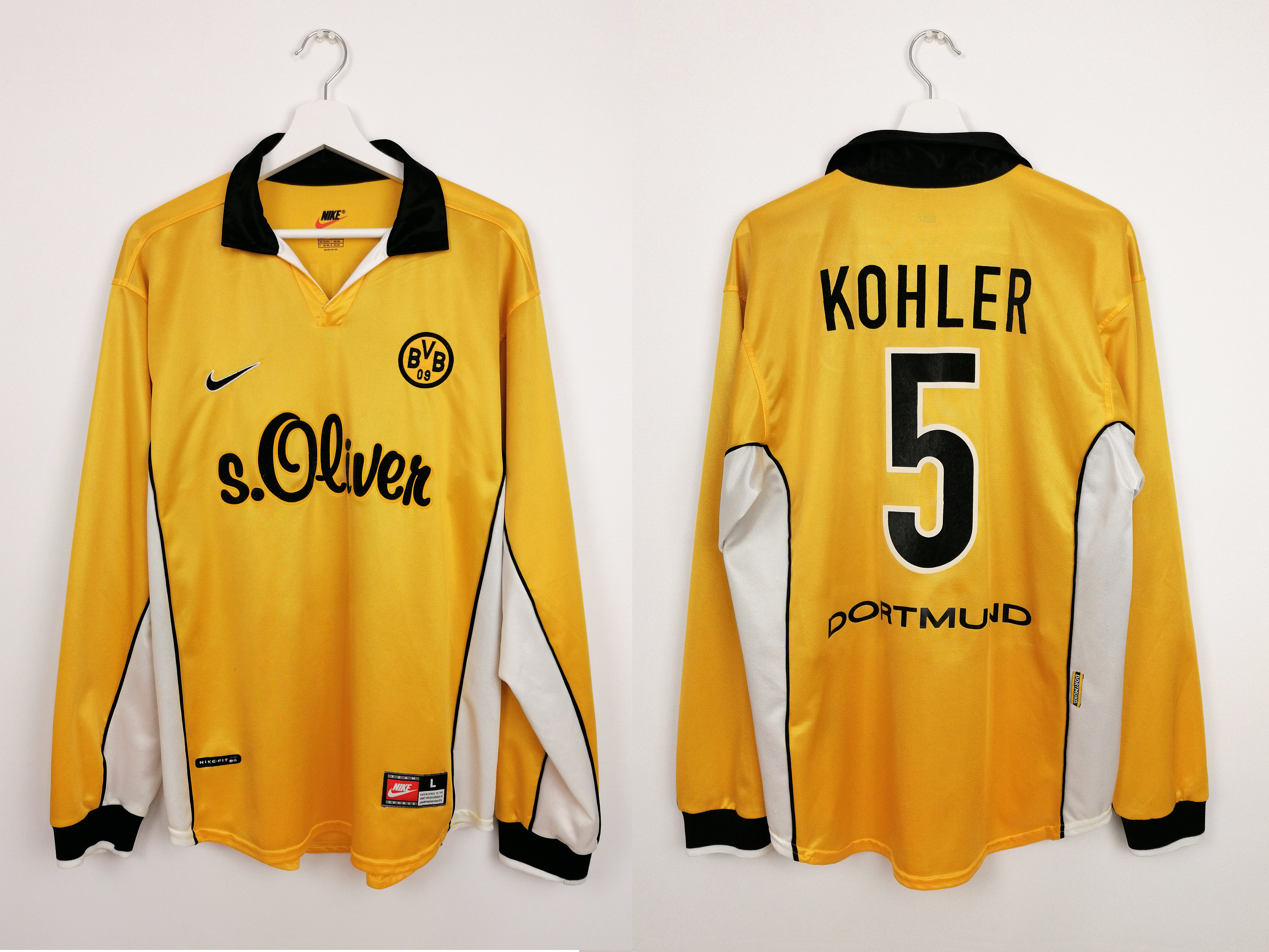 Vintage 90's Nike S. Oliver Borussia Dortmund #5 KOHLER 1998/2000