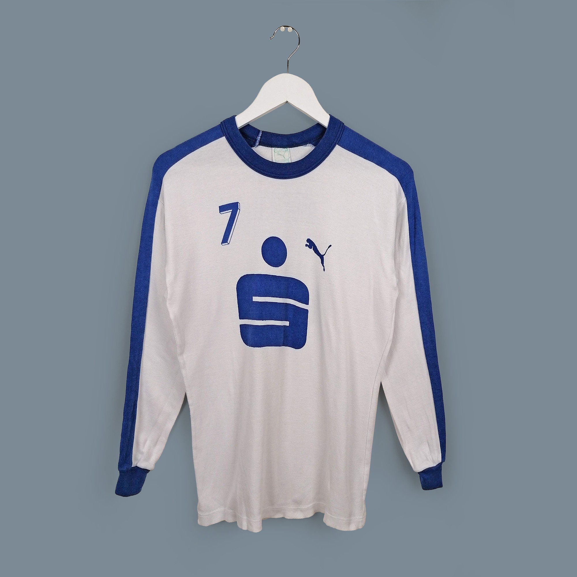 PUMA Vintage 80's Football Shirt #7 Soccer Jersey Long