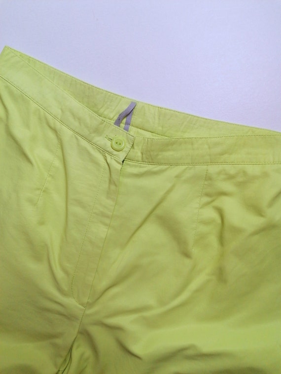 Vintage 90's Light Lime Green High Waist Trousers… - image 7