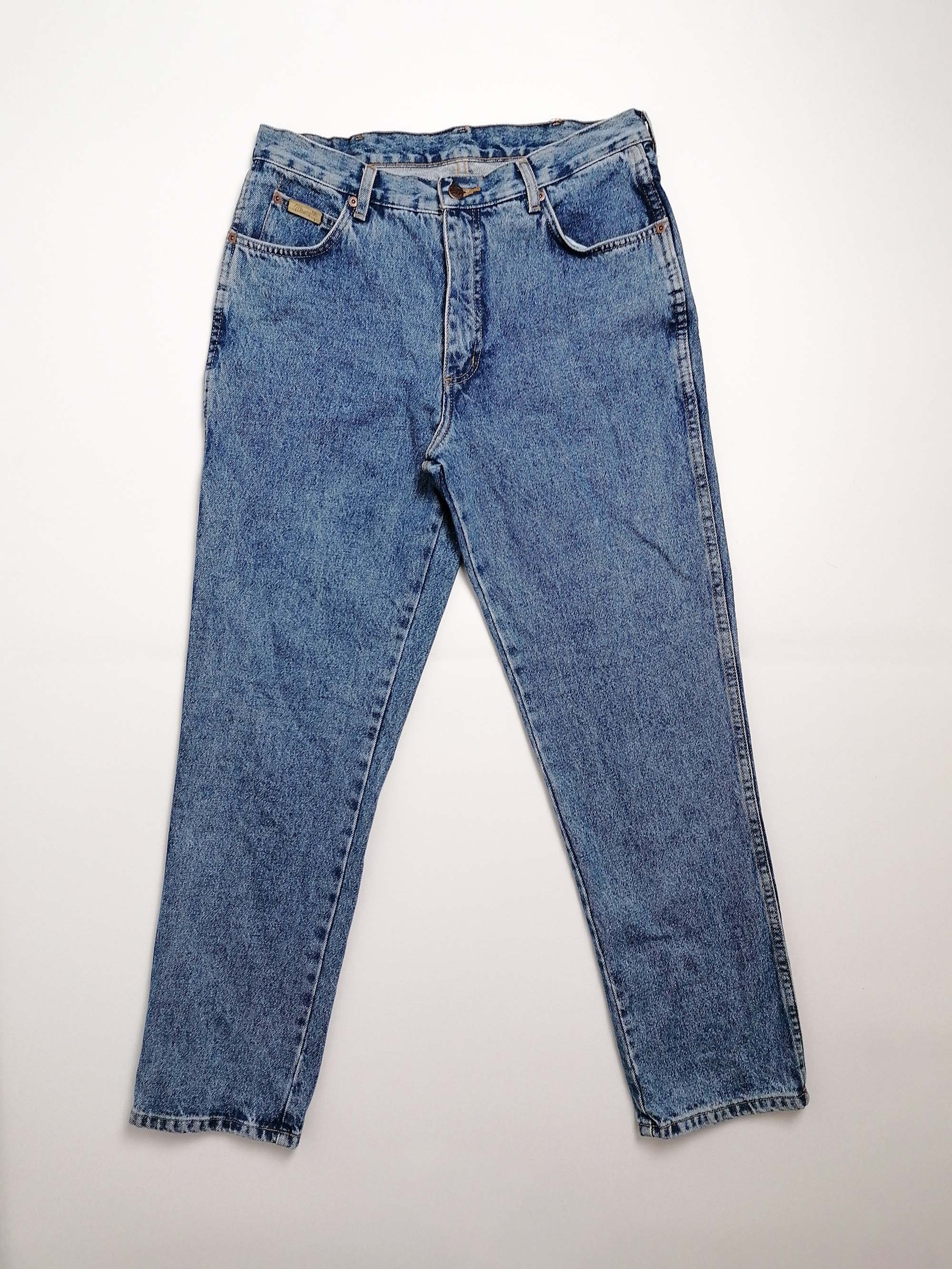 Vintage 90's WRANGLER Stonewash Jeans Men Regular Fit W - Etsy