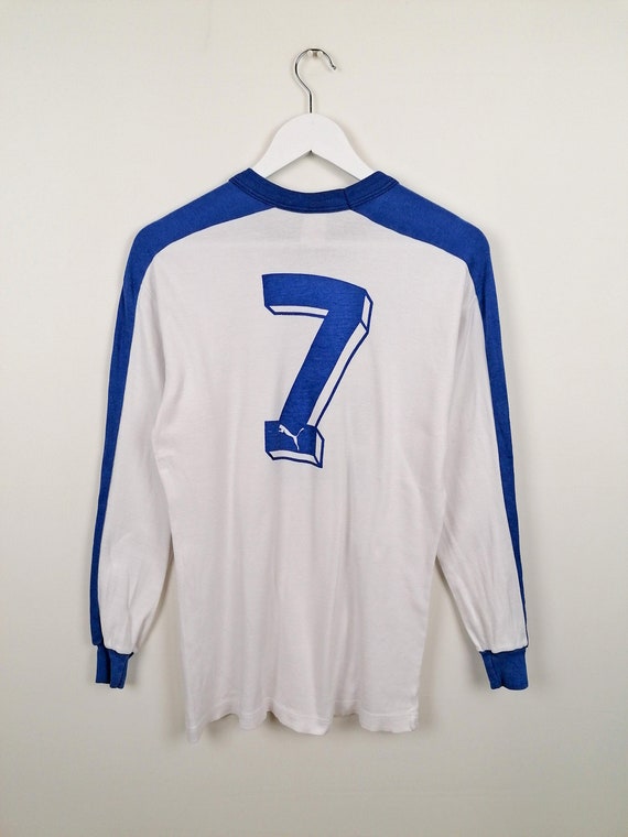 PUMA Vintage 80's Football Shirt #7 Soccer Jersey Long Sleeve
