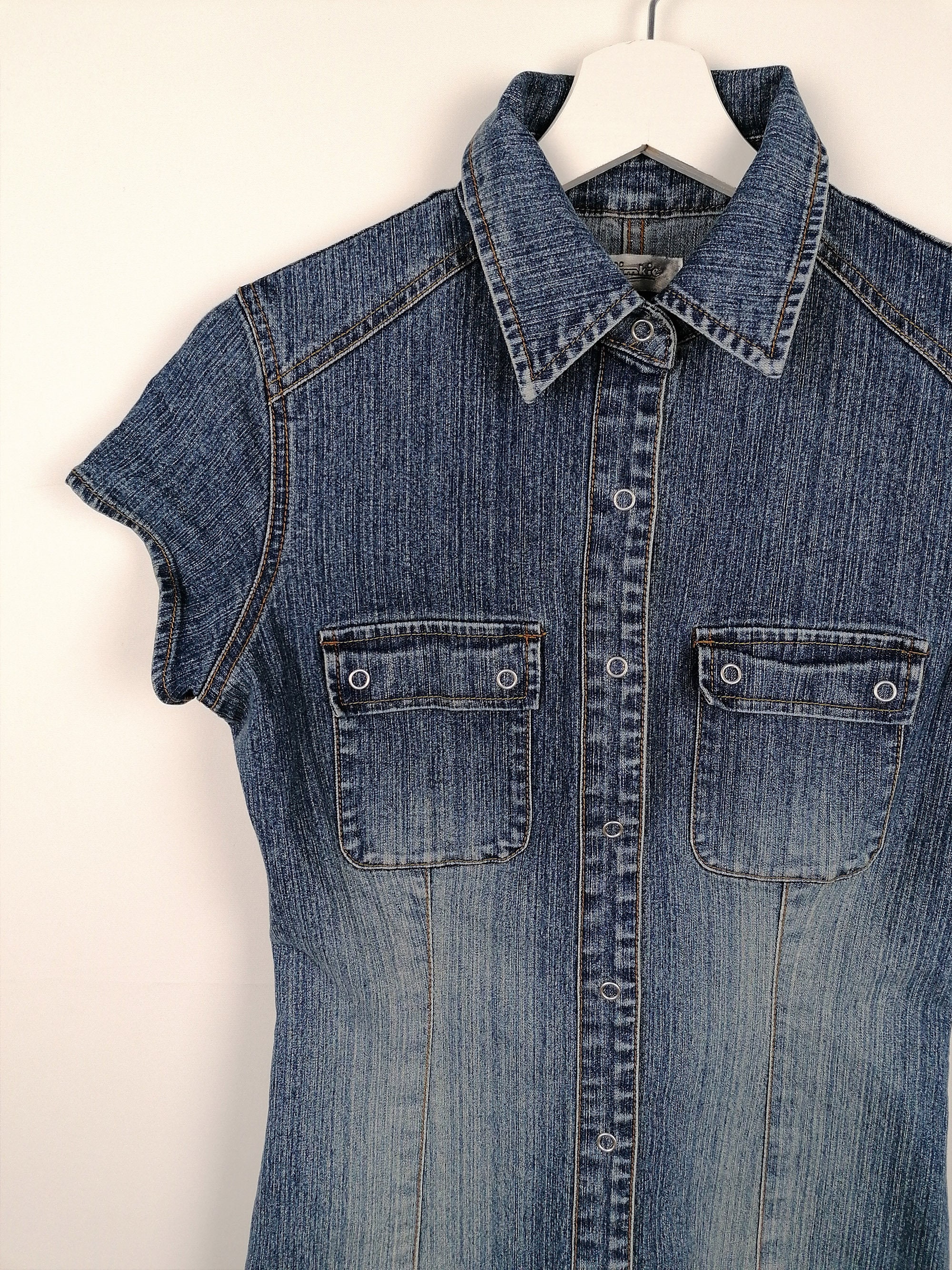 white christmas dresses Heartland Pleated Denim Mini Dress – VICI