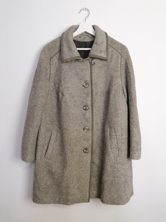 Vintage 80's West Germany Pure New Wool Coat Jacket Women - Size