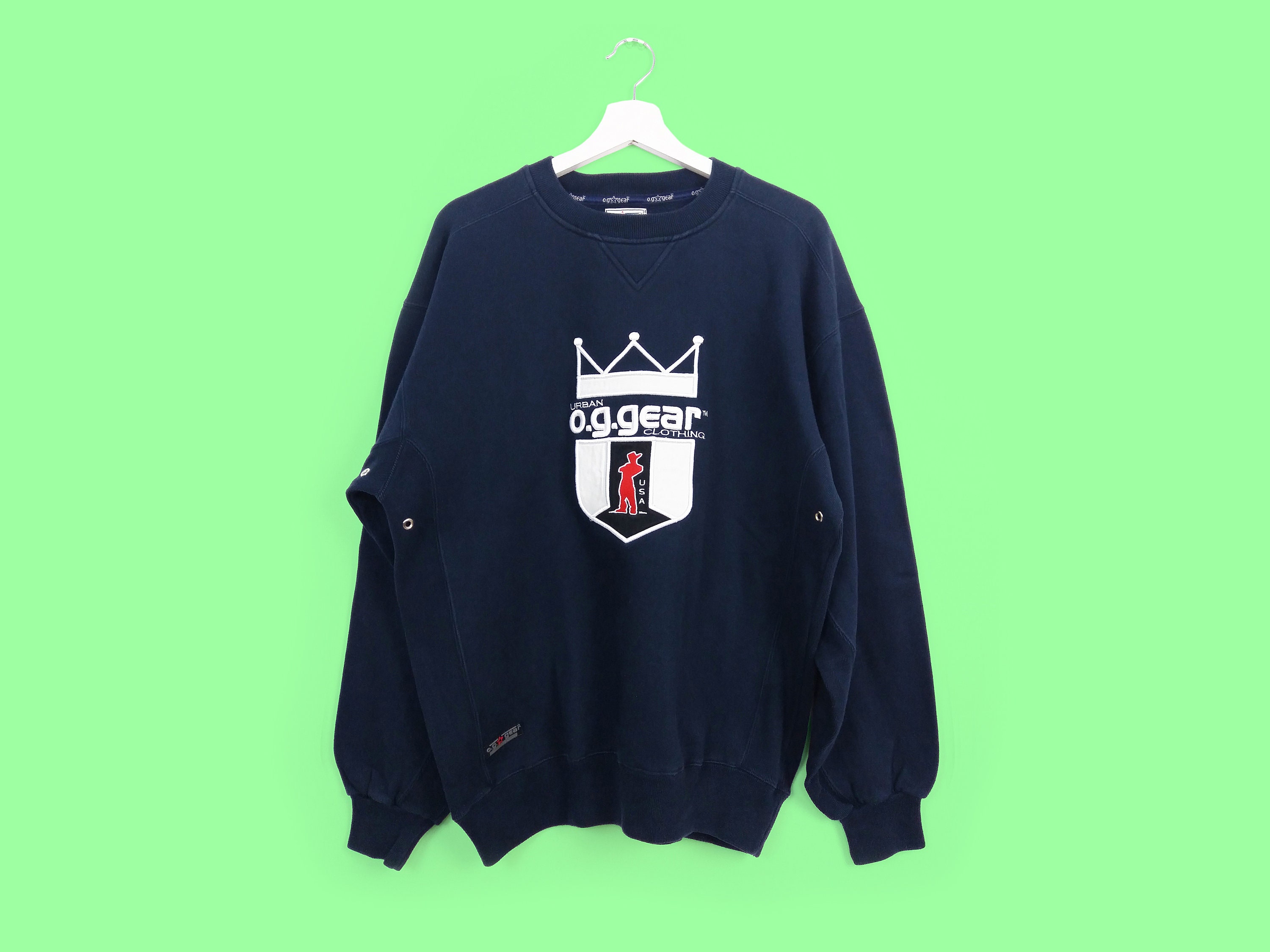 O.G. GEAR Vintage 90's Oversized Unisex Hip Hop Sweatshirt - Etsy UK