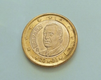 Spanien - pièce 1 euro Espagne - Juan Carlos I (2e carte, 2e type) - 2010