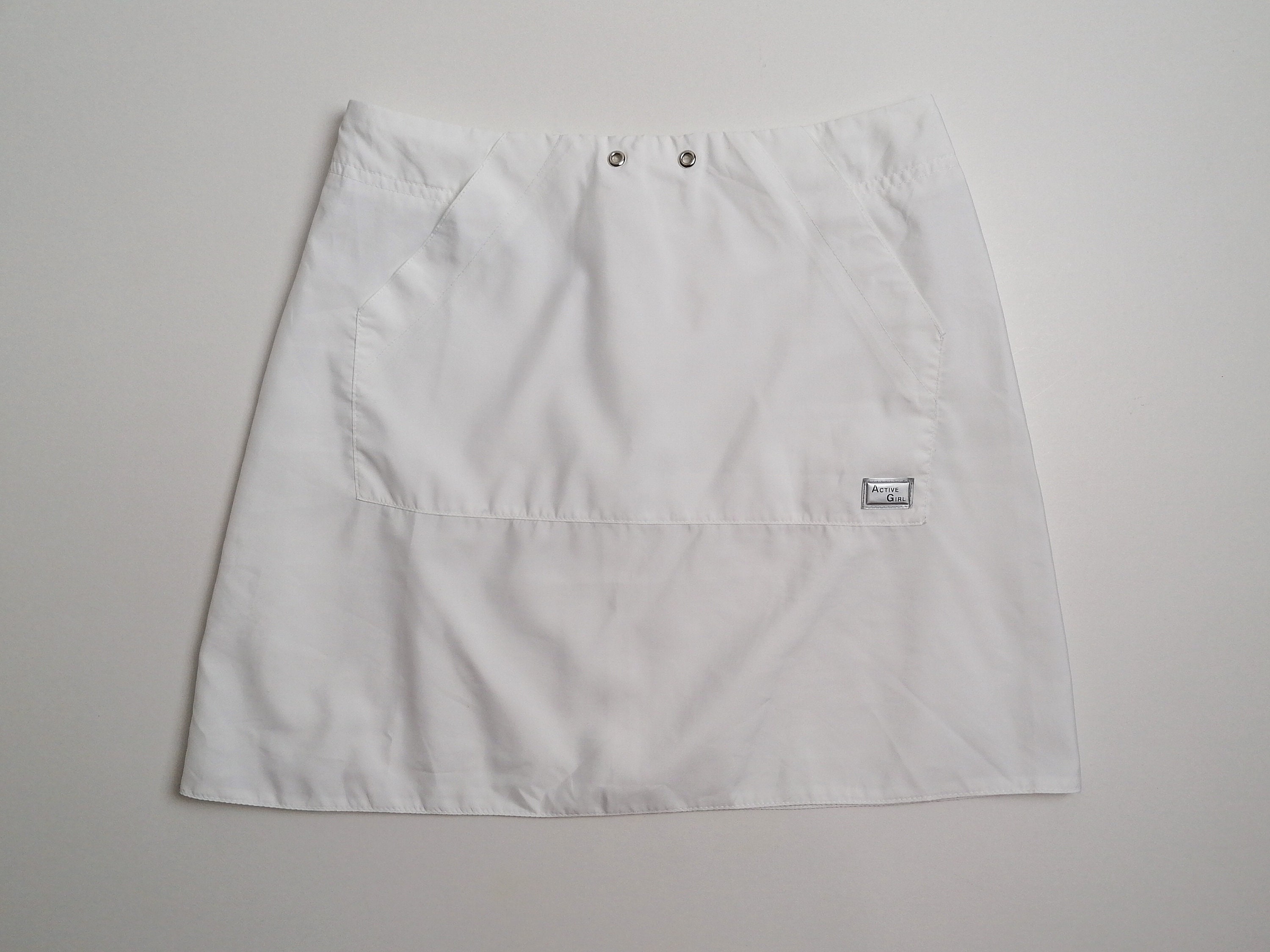 PIMKIE Vintage Y2K Cargo Mini Skirt White Gorpcore Skater