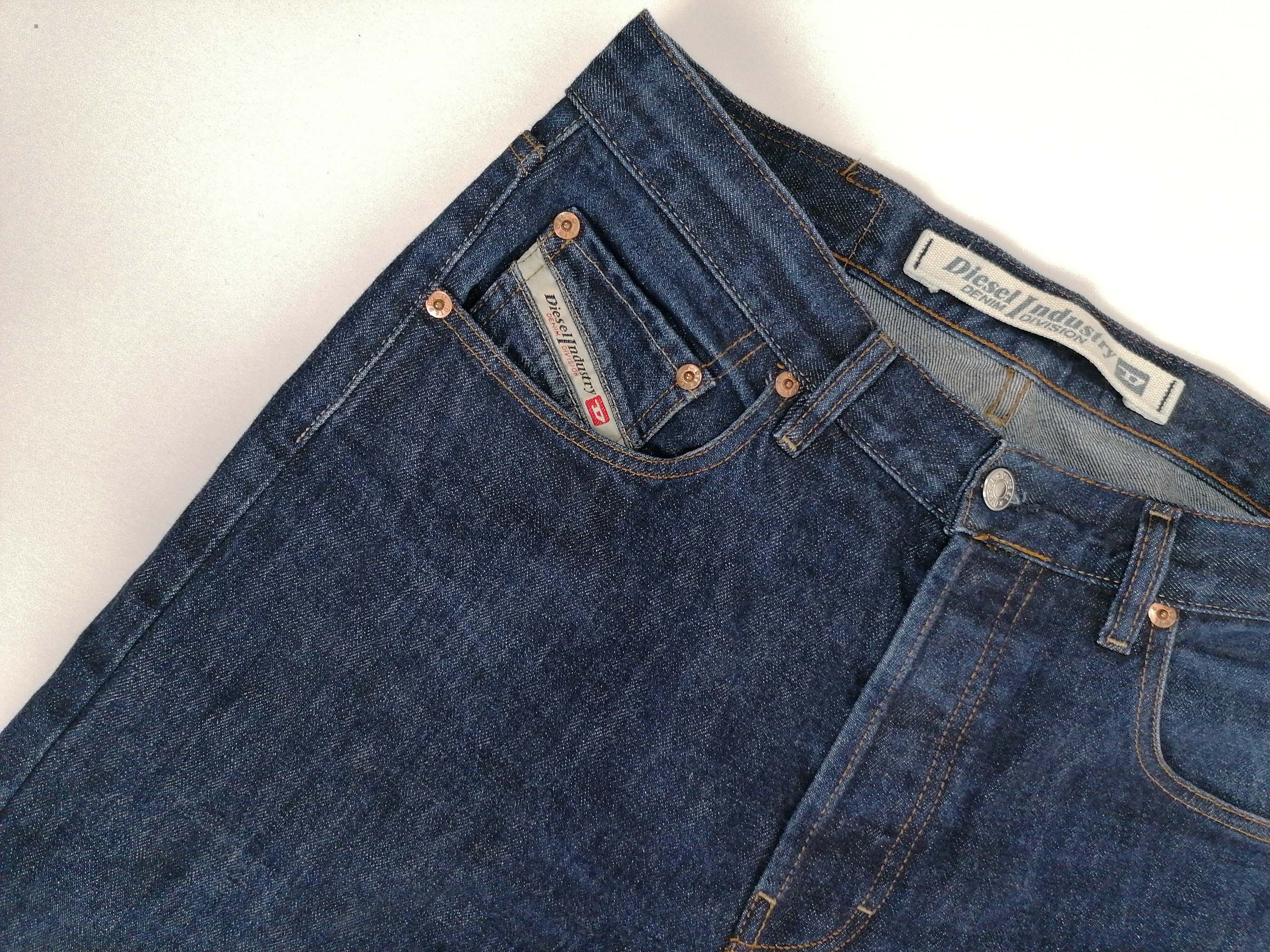 Vintage 90's DIESEL Dark Blue Jeans Men Regular Fit Tall | Etsy