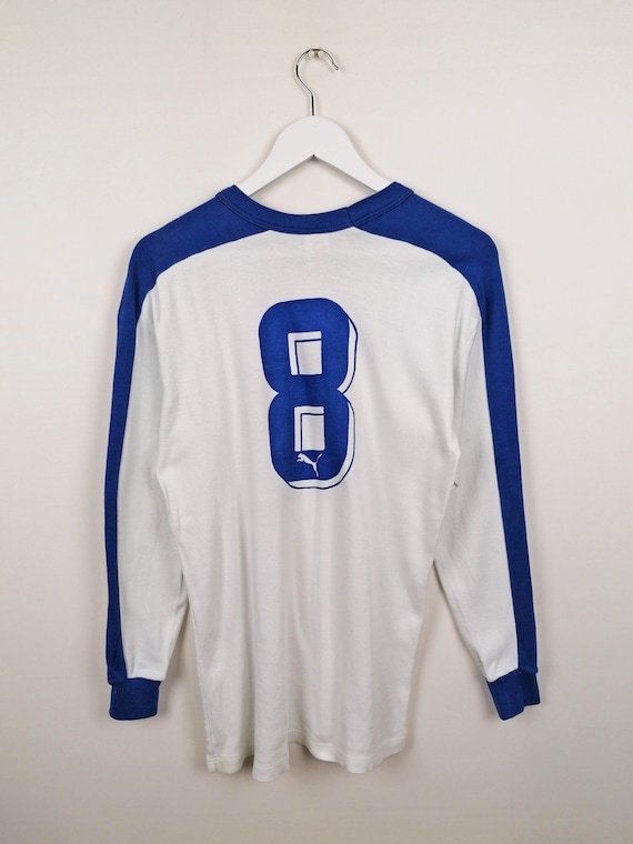 PUMA Vintage 80's Football Shirt #8 Soccer Jersey Long Sleeve