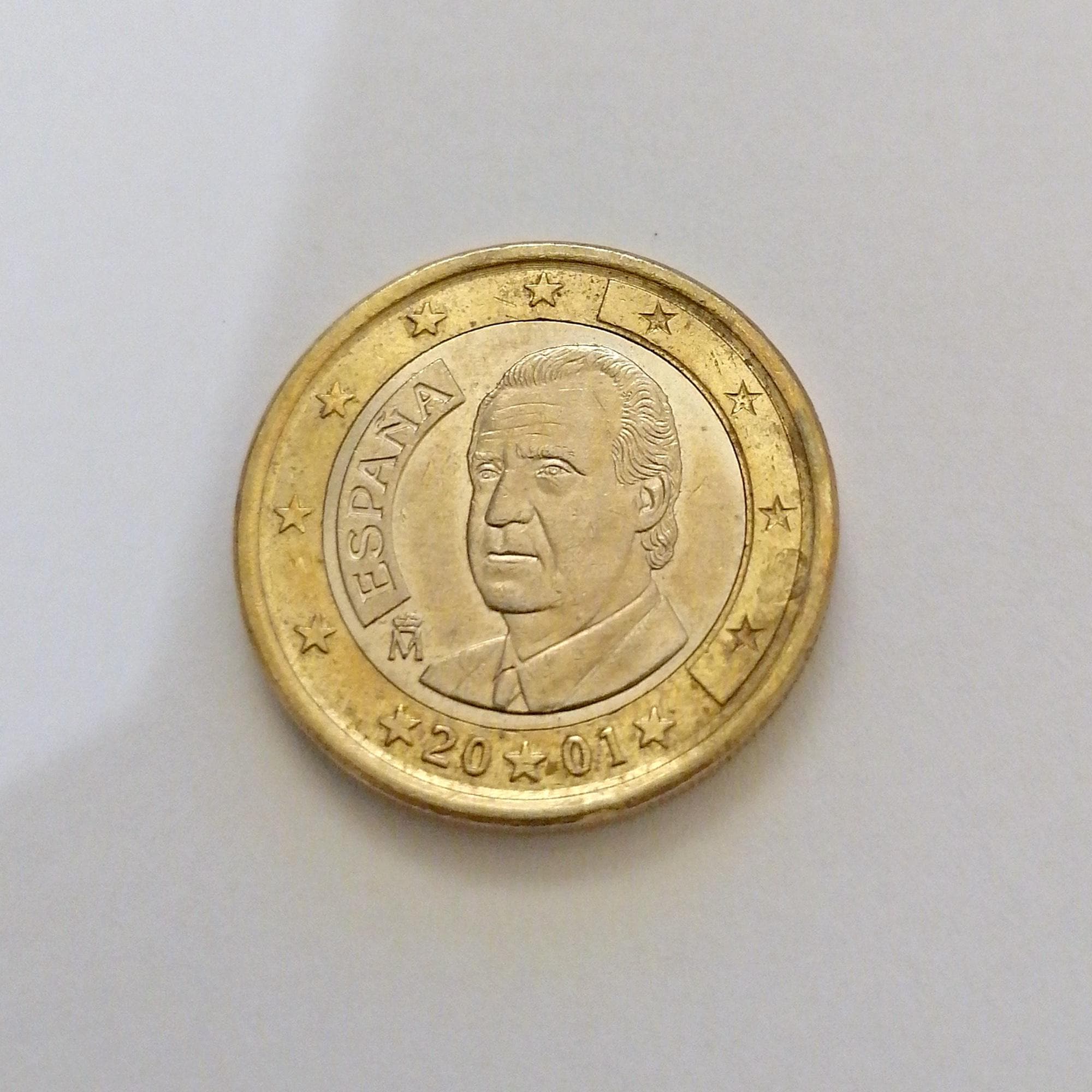 希少な 1 EUR ユーロコイン 2001 スペイン - フアン カルロス 1 世 収集用コイン 貨幣収集 ギフト - Etsy 日本