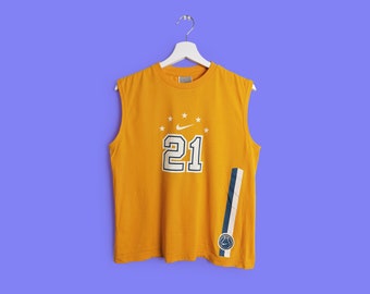 NIKE Vintage 90's Basketball T-shirt / Tank top / Vest | Teens' XL / Women XS-S