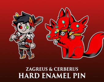 PREORDER - Hades: Zagreus and Cerberus Hard Enamel Pin