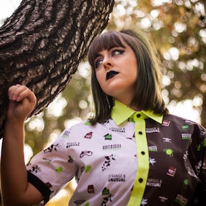 Beetlejuice button up shirt Clearance