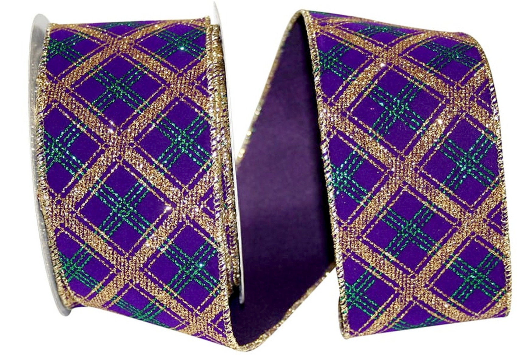 mardi gras ribbon wired