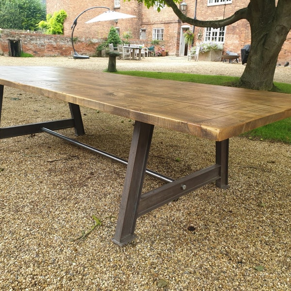 Industrial Dining Table - Etsy UK