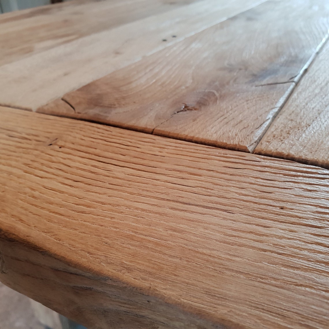 Large Rustic Reclaimed Oak Table Etsy UK