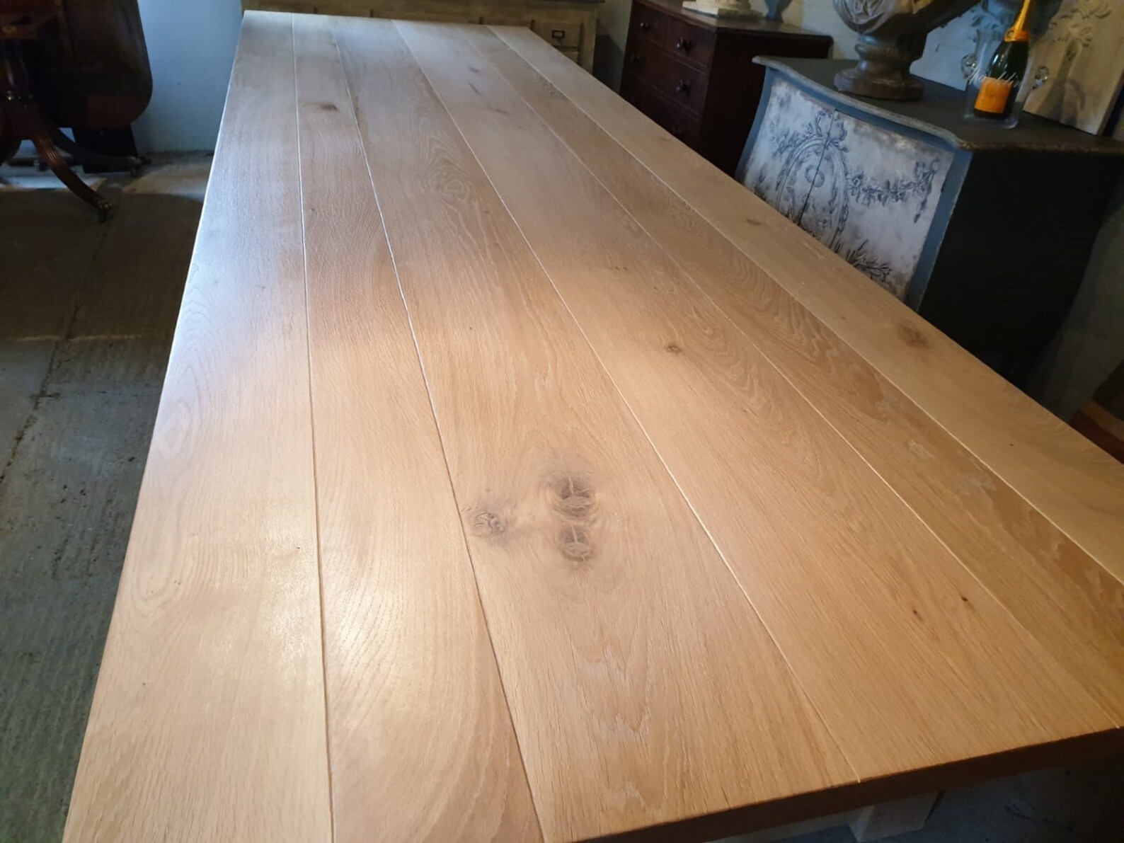 Solid Oak Bespoke Wide Table, Custom Made, Oak Dining Table Etsy