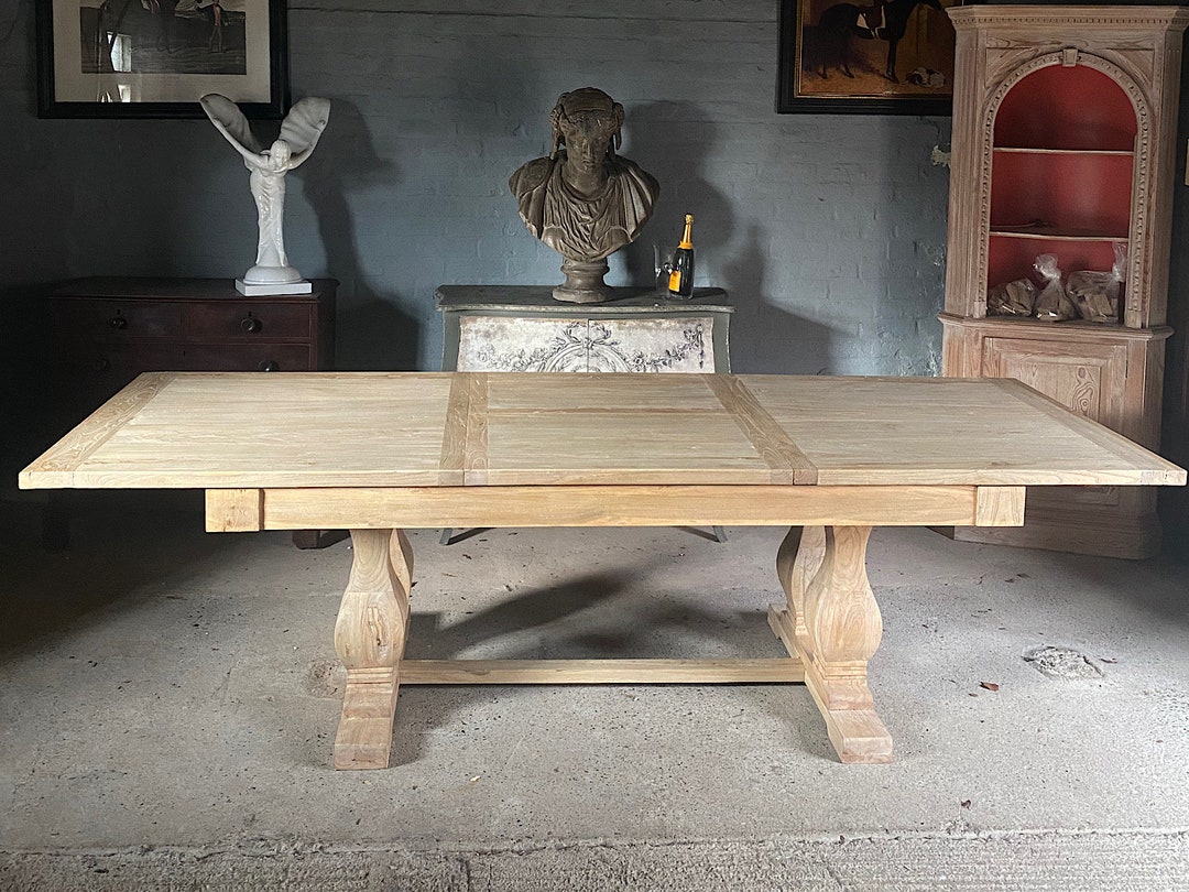 Reclaimed Extending Elm Dining Table Etsy UK
