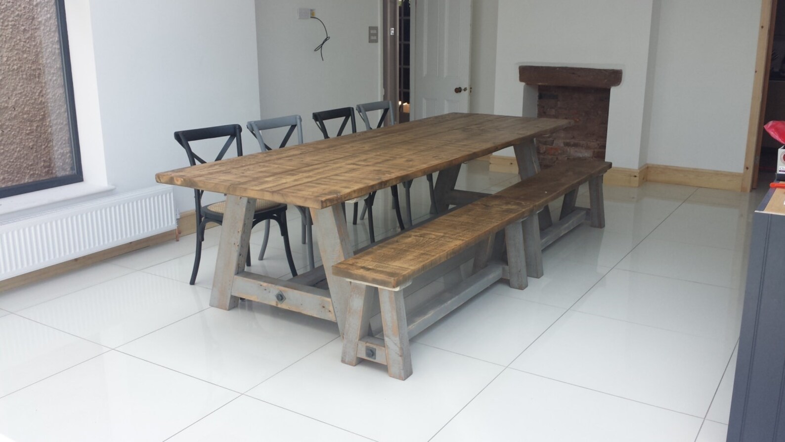 Rustic Reclaimed Wood Hand Made Dining Table | Etsy