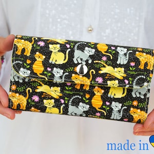 Cartera de mujer, Cartera de mujer, Cartera vegana, Cartera para mujer, Cartera de mujer, Embrague de mujer, Cartera de tela, Cartera de embrague, Cartera única, Regalo