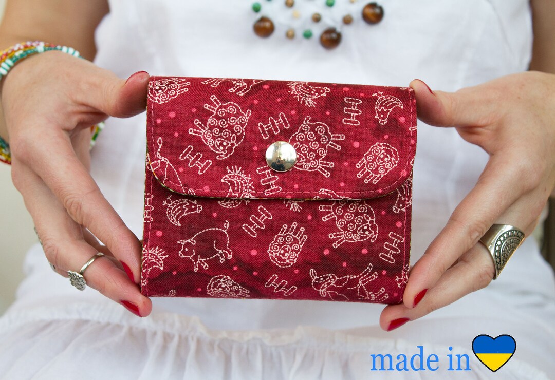 Small Women Wallet, Vegan Wallet, Mother Day Gift, Mini Wallet Woman