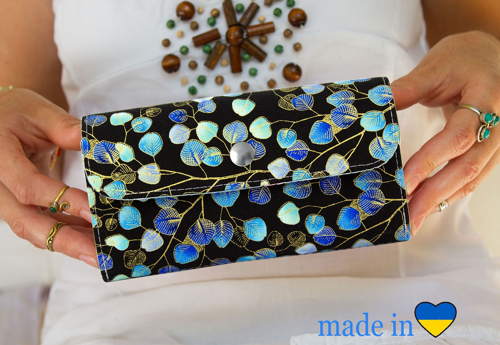 Women's Wallet, Vegan Wallet, Gift For Mom, Wallet For Women, Vegan Gift, Fabric Wallet, Womens Gift, Gift For Women, Purse, Birthday Gift