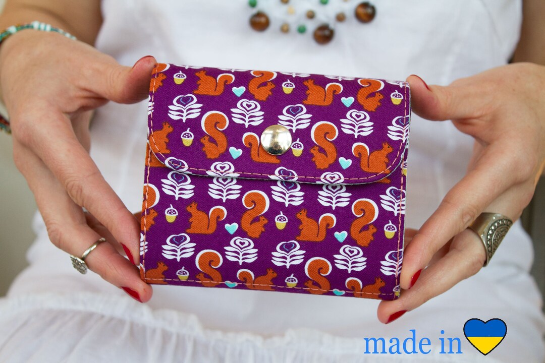 Small Women Wallet, Vegan Wallet, Mother Day Gift, Mini Wallet Woman