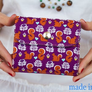 Monedero Mujer Pequeña, Monedero Vegano, Regalo Día de la Madre, Mini Monedero Mujer, Monedero para Mujer, Mini Monedero, Monedero de Tela, Monedero Mujer, Monedero Vegano