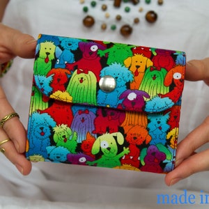 Cartera pequeña para mujer, Cartera vegana para perros, Cartera para perros, Mini clutch, Mini cartera para mujer, Cartera pequeña para mujer, Mini monedero, Regalo vegano, Monedero