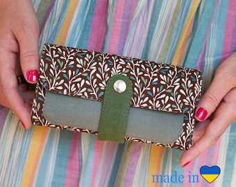 Woman Wallet, Women's Wallet, Vegan Wallet, Wallet For Women, Wallet Women, Womens Clutch, Fabric Wallet, Clutch Wallet, Unique Wallet, Gift