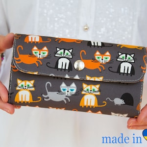 Cartera de mujer, Cartera vegana, Regalo para mamá, Cartera para mujer, Regalo vegano, Cartera de tela, Regalo para mujer, Regalo para mujer, Monedero, Regalo de cumpleaños