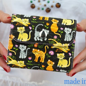 Cartera pequeña para mujer, Cartera vegana, Mini cartera, Mini embrague, Mini cartera para mujer, Cartera pequeña para mujer, Mini monedero, Regalo vegano, Monedero