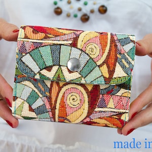 Cartera pequeña para mujer, Cartera vegana, Mini cartera, Mini embrague, Mini cartera para mujer, Cartera pequeña para mujer, Mini monedero, Regalo vegano, Monedero