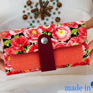 Cartera de mujer, Cartera vegana, Regalo para mamá, Cartera para mujer, Regalo vegano, Cartera de tela, Regalo de mujer, Regalo para mujer, Monedero, Regalo de cumpleaños
