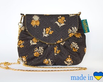 Floral Stoff Handtasche: Handgemachte Baumwolle Kette Geldbörse
