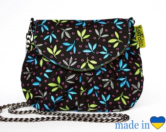 Vegane Stoffhandtasche: Handgefertigte Baumwolltasche mit Kette