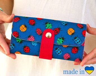 Woman Wallet, Women's Wallet, Vegan Wallet, Wallet For Women, Wallet Women, Womens Clutch, Fabric Wallet, Clutch Wallet, Unique Wallet, Gift