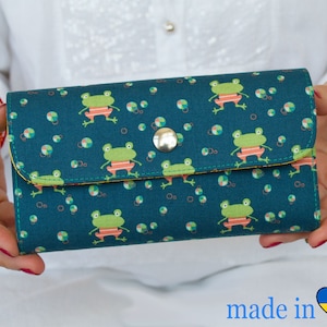 Portefeuille pour femme, portefeuille végétalien, cadeau pour maman, portefeuille pour femme, cadeau végétalien, portefeuille en tissu, cadeau femme, cadeau pour femme, sac à main, cadeau d'anniversaire