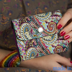 Cartera pequeña para mujer, Cartera vegana, Mini cartera, Mini clutch, Mini cartera para mujer, Cartera pequeña para mujer, Mini monedero, Regalo vegano, Monedero