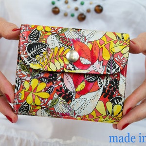 Small Women Wallet, Vegan Wallet, Mother Day Gift, Mini Wallet Woman, Wallet For Women, Mini Purse, Fabric Wallet, Wallet Women, Vegan Purse
