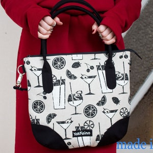 Vegane Handtasche, Stofftasche, Frauen Tasche, Canvas Tasche, Designer Tasche, Schultertasche, Natürliche Handtasche, Handtasche, Tote Bag, Vogel Handtasche