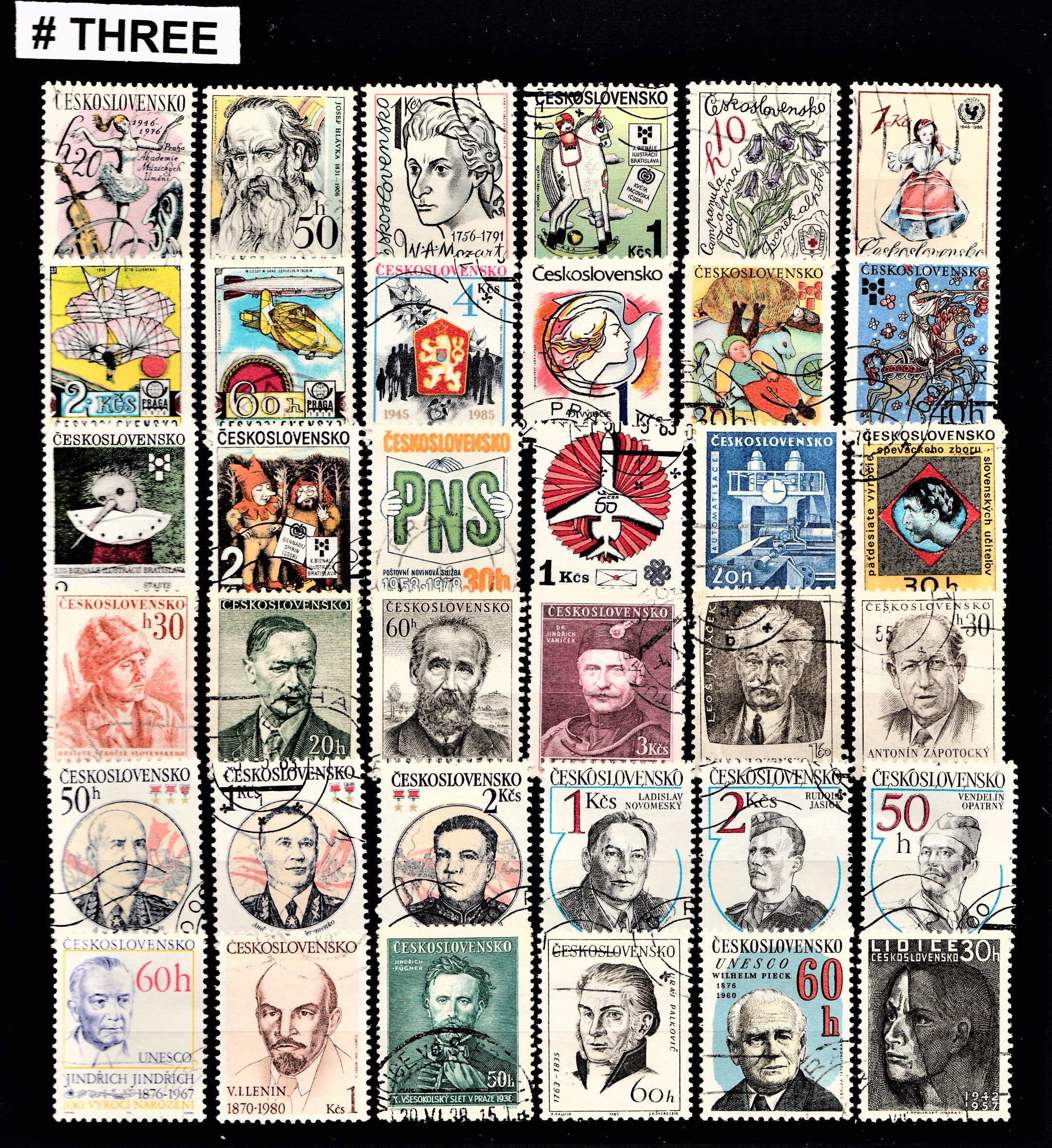WOMEN in History and Art 45 Postage Stamps Vintage Worldwide