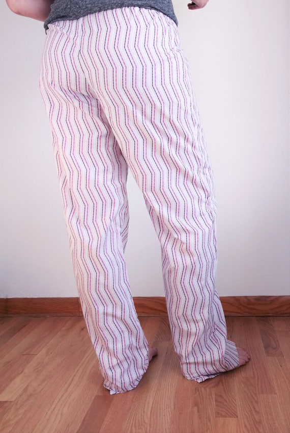 Women's Extra Tall Pajama Pants Extra Long Pj Pants Lilac Pjs Stitch-look  Vertical Chevron Design Dotted Lines -  Canada