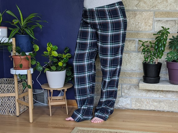 Dames lange flanellen pyjamabroek extra lange pj broek - Etsy Nederland