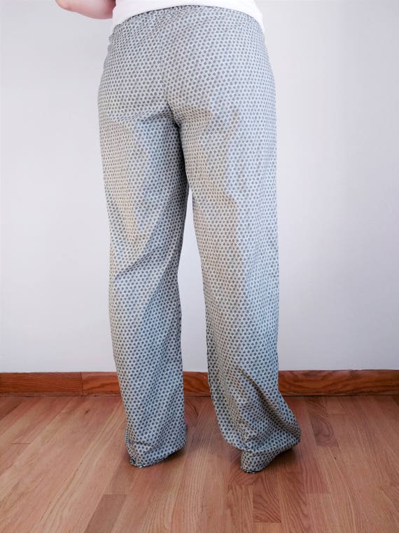 Women's Extra Tall Pajama Pants Extra Long Nautical Rope Print Pj Pants  Sage Grey Pjs Custom Inseam Pyjamas -  Canada