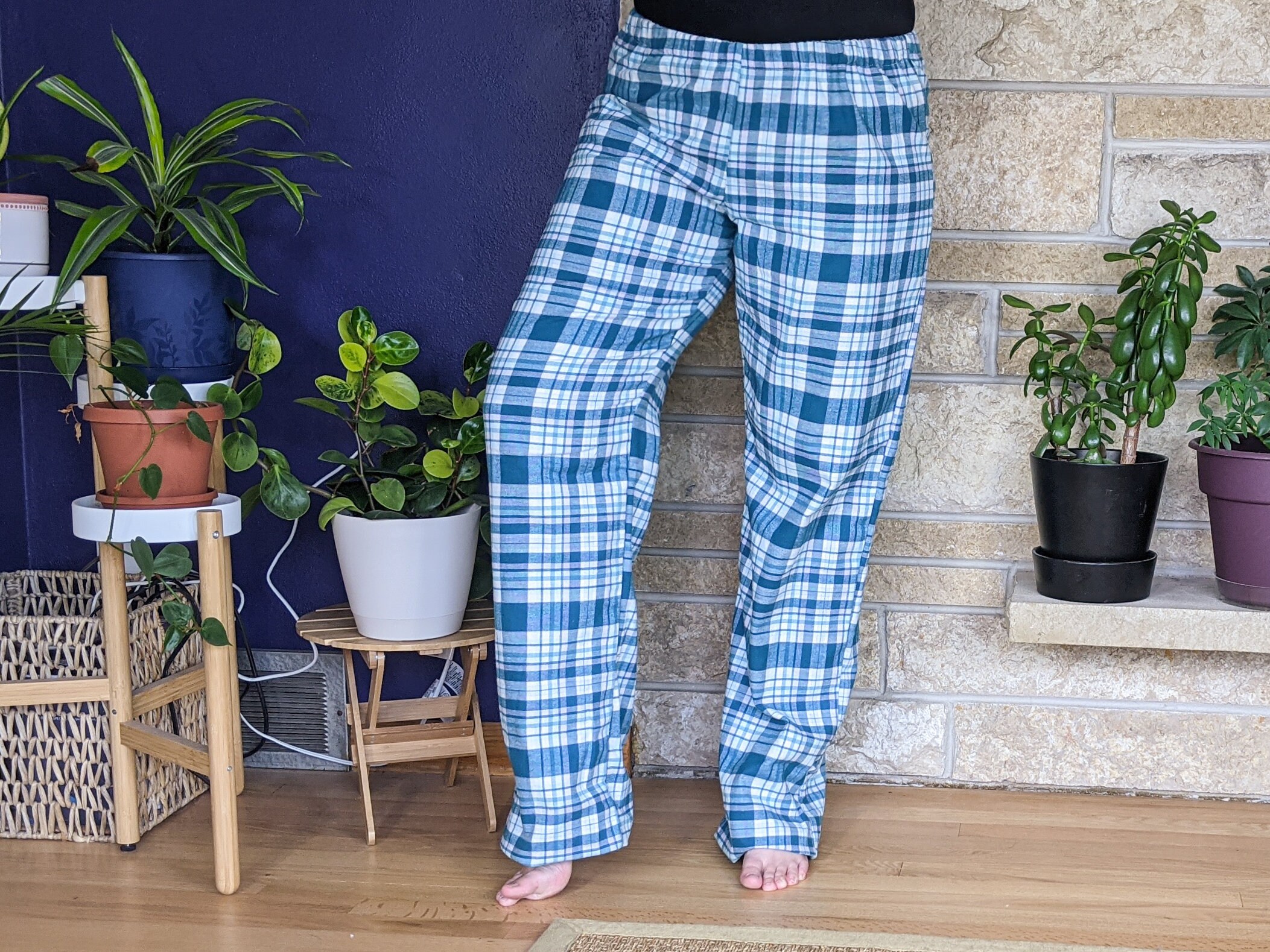 Women's Extra Tall Flannel Pajama Pants Extra Long Pj Etsy